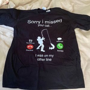 Mens funny dad husband fishing shirt